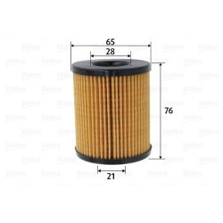Oil Filter VALEO 586596 OE Ref 03P115562
