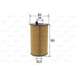 Oil Filter VALEO 586601 OE Ref 1109AW