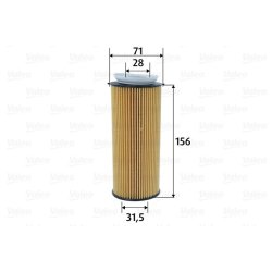 Oil Filter VALEO 586603 OE Ref 11427808443