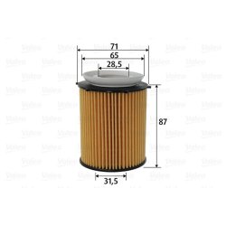 Oil Filter VALEO 586618 OE Ref 2701800009