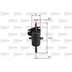 Filtre à carburant VALEO 587018 pour FIAT OE 7083750