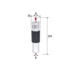 Filtre à carburant VALEO 587064 pour MINI MINI OE 13327787477