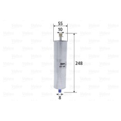 Filtre à carburant VALEO 587088 pour AUDI OE 4G0127400C