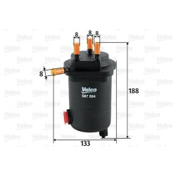 Fuel Filter VALEO 587504 OE Ref 7701061576
