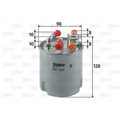 Filtre à carburant VALEO 587544 pour DACIA, RENAULT, OE 7701064241