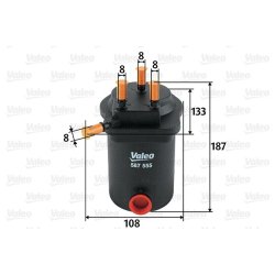 Fuel Filter VALEO 587555 OE Ref 7701061577