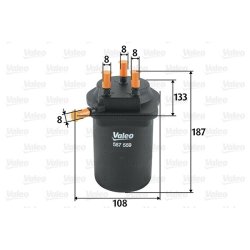 Fuel Filter VALEO 587559 OE Ref 8200458420