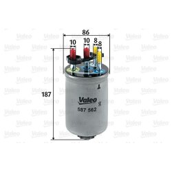 Fuel Filter VALEO 587562 OE Ref C2C22269