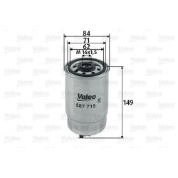 Fuel Filter VALEO 587715 OE Ref 8D0127435