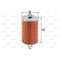 Filtre à carburant VALEO 587911 pour CITROEN, FSO, PEUGEOT, RENAULT,