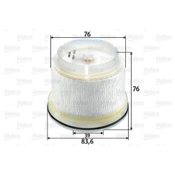Filtre à carburant VALEO 587933 pour FIAT, ISUZU, JEEP, LEXUS et plus encore...