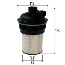 Filtre à carburant VALEO 587950 pour RENAULT, référence d'origine 164000637R