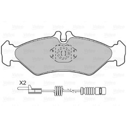 Jeu de plaquettes de frein VALEO 598045 pour MERCEDES, VW SPRINTER, LT OE 0024203820