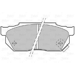 Jeu de plaquettes de frein VALEO 598047 pour HONDA OE 45022-SA5-000