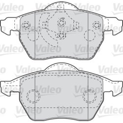 Jeu de plaquettes de frein VALEO 598049 VALEO