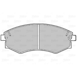 Jeu de plaquettes de frein VALEO 598051 pour DAEWOO, GM KOREA, HYUNDAI, KIA et plus encore...