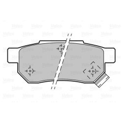 Jeu de plaquettes de frein VALEO 598053 pour ACURA, HONDA, LOTUS, MG, ROVER