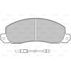Jeu de plaquettes de frein VALEO 598086 pour VAUXHALL, RENAULT, référence d'origine 4403271
