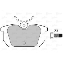 Brake Pad Set VALEO 598142 OE Ref 0009950713