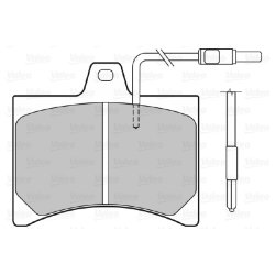 Jeu de plaquettes de frein VALEO 598150 pour CITROEN, PEUGEOT OE 75529822