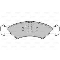 Jeu de plaquettes de frein VALEO 598167 pour FORD FIESTA OE 5015917
