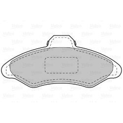 Jeu de plaquettes de frein VALEO 598172 pour FORD ESCORT, ORION OE 1015598