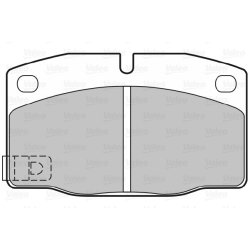 Jeu de plaquettes de frein VALEO 598182 pour BEDFORD, LOTUS, VAUXHALL OE 90167765