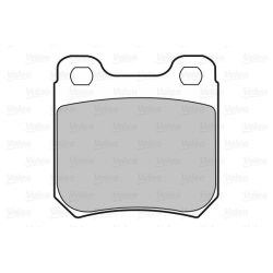 Jeu de plaquettes de frein VALEO 598183 pour CHEVROLET, HOLDEN, VAUXHALL OE 1605005