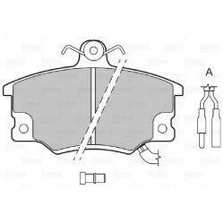Jeu de plaquettes de frein VALEO 598219 pour ABARTH, ALFA ROMEO, AUTOBIANCHI et plus.