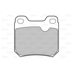 Jeu de plaquettes de frein VALEO 598253 pour HOLDEN, VAUXHALL OE 1605728