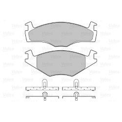 Jeu de plaquettes de frein VALEO 598258 pour SEAT, VW CORDOBA, IBIZA, POLO