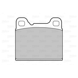 Jeu de plaquettes de frein VALEO 598270 pour MITSUBISHI, VOLVO OE 270166