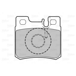 Jeu de plaquettes de frein VALEO 598272 pour MERCEDES OE 0014200220