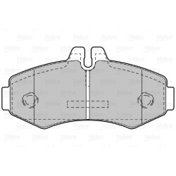 Jeu de plaquettes de frein VALEO 598299 pour MERCEDES CLASSE V, VITO OE 0004214110