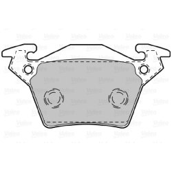 Jeu de plaquettes de frein VALEO 598301 pour MERCEDES CLASSE V, VITO OE 0004214210