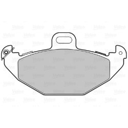Jeu de plaquettes de frein VALEO 598328 pour RENAULT, LAGUNA OE 7701205491