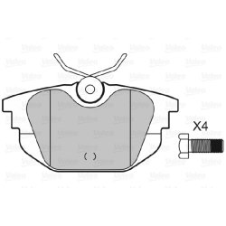 Jeu de plaquettes de frein VALEO 598331 pour ALFA ROMEO, FIAT, LANCIA OE 71770989