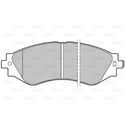 Jeu de plaquettes de frein VALEO 598361 pour CHEVROLET, DAEWOO, GM KOREA, HOLDEN