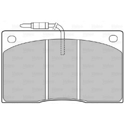 Plaquettes de frein VALEO 598374 pour camions Renault, Renault, référence d'origine 5001000478