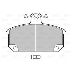 Jeu de plaquettes de frein VALEO 598377 pour RENAULT, référence d'origine 7701201059