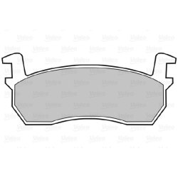 Jeu de plaquettes de frein VALEO 598384 pour NISSAN MICRA OE 41060-01B25