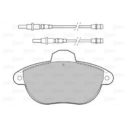 Jeu de plaquettes de frein VALEO 598385 pour CITROEN XANTIA OE 4251-33