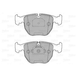 Jeu de plaquettes de frein VALEO 598412 pour ALPINA, BMW OE 1163307