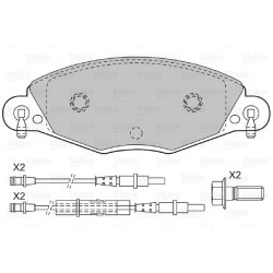 Jeu de plaquettes de frein VALEO 598416 pour CITROEN C5 OE 4252-16