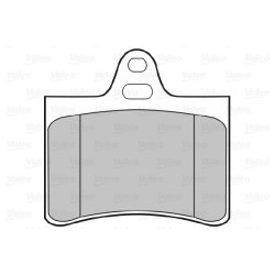 Jeu de plaquettes de frein VALEO 598418 pour CITROEN C5 OE 1617257280