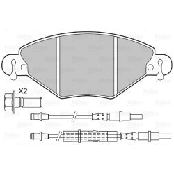 Jeu de plaquettes de frein VALEO 598419 pour CITROEN C5 OE 1611456480