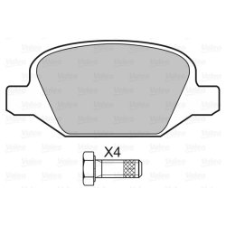 Jeu de plaquettes de frein VALEO 598425 pour ABARTH, CHRYSLER, CITROEN, FIAT et plus encore...