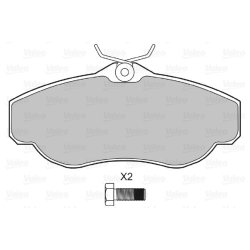 Jeu de plaquettes de frein VALEO 598441 pour LAND ROVER DISCOVERY, RANGE ROVER