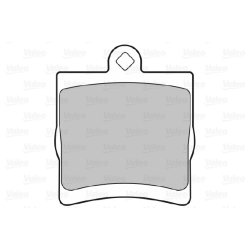 Jeu de plaquettes de frein VALEO 598444 pour CHRYSLER, MERCEDES OE 5126300AA