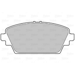Jeu de plaquettes de frein VALEO 598451 pour NISSAN ALMERA, PRIMERA OE 41060-4U125